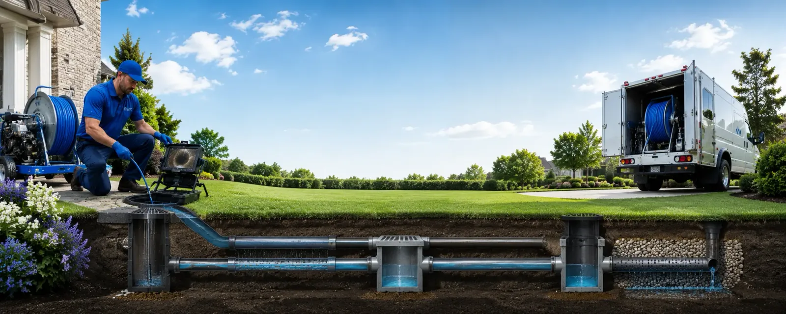Outdoor drain cleaning information for Advance, IN